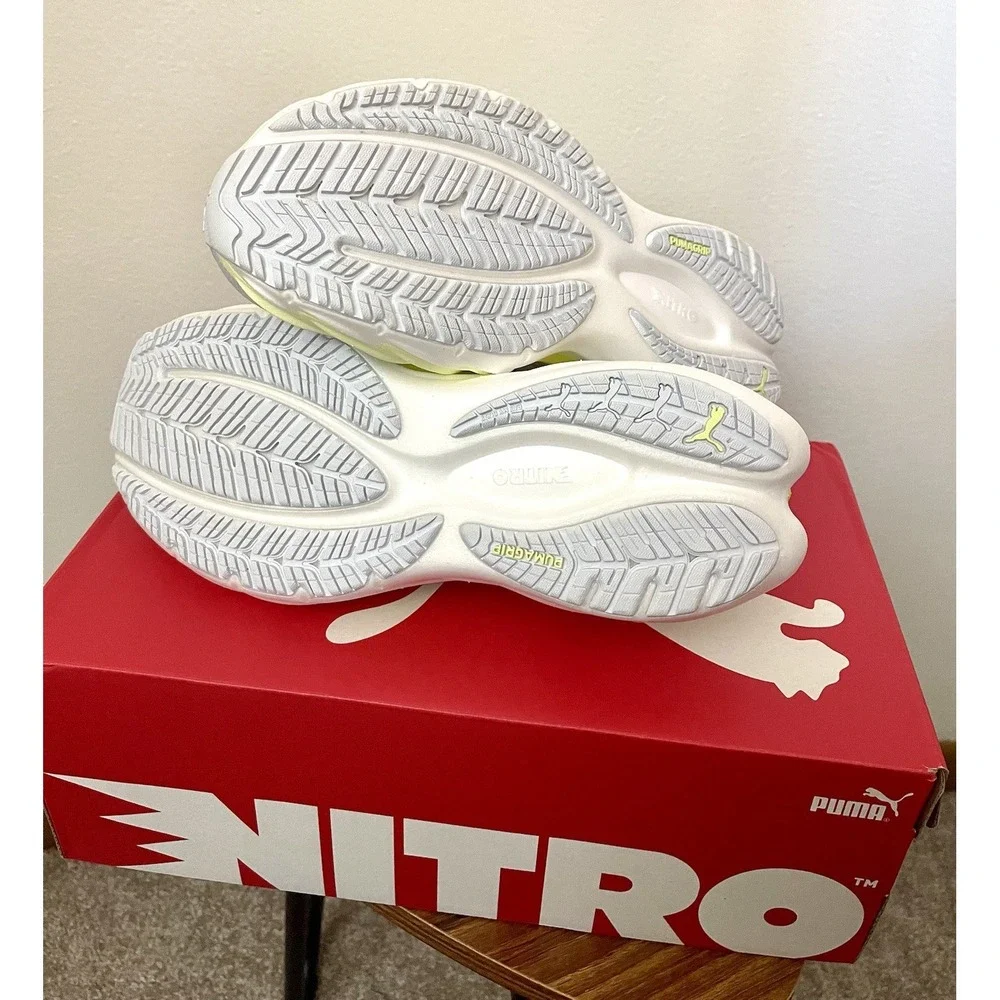 PUMA Velocity NITRO 4 Women's White Apple Spritz Running HYROX Size 8 - Picture 12 of 15